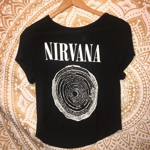 Nirvana Crop Tee Shirt